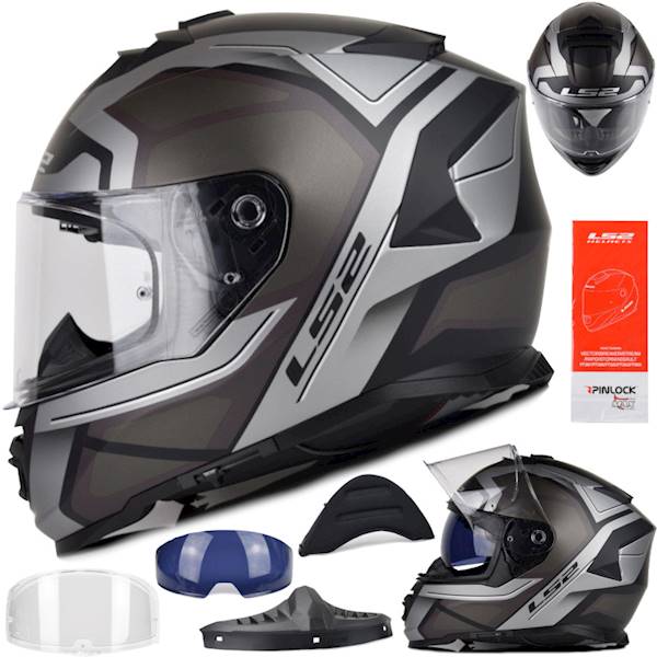 Kask LS2 FF800 Storm II Faster M. Titanium 3XL