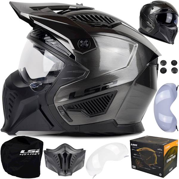 Kask LS2 OF606 Drifter Jeans Titanium XL