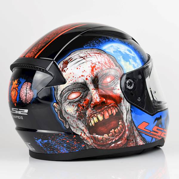 Kask LS2 FF353 Rapid II Zombie Black Red XXL