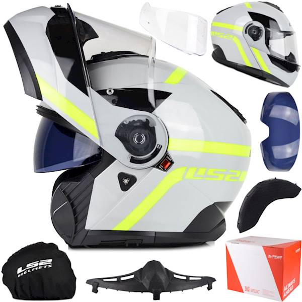 Kask LS2 FF908 Strobe II Autox Grey H-V Yel XL