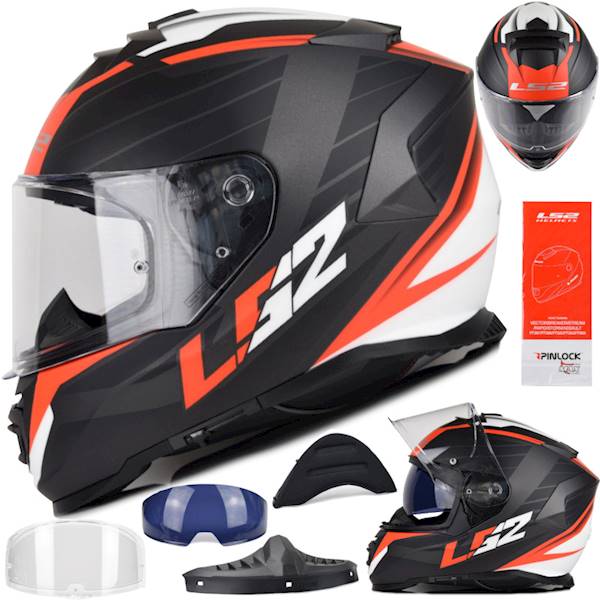 Kask LS2 FF800 Storm II Nerve M. Black Red L