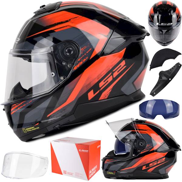 Kask LS2 FF808 Stream II Fury Black Red XL