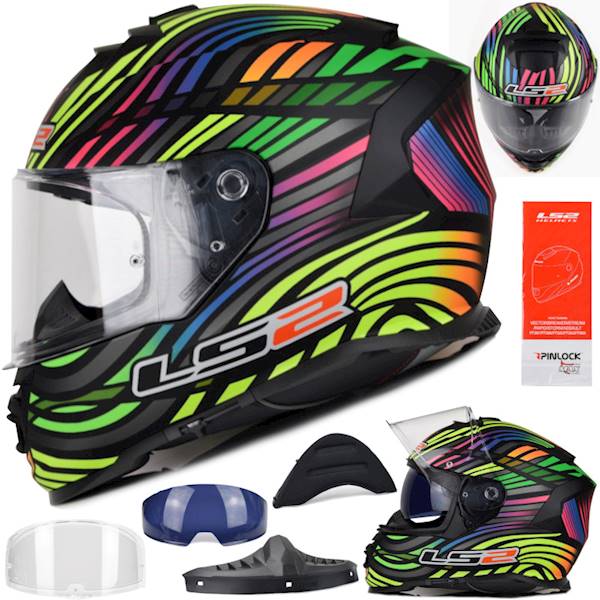 Kask LS2 FF800 Storm II Power M.Bl. Rainbow 3XL