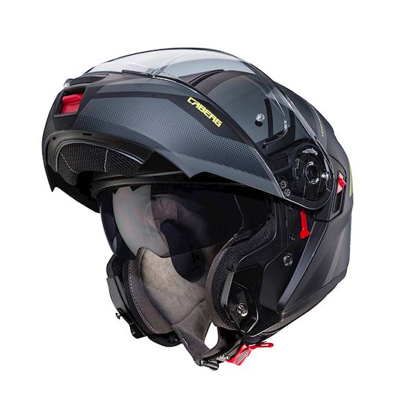 Kask Caberg Levo X Manta czarn mat/szary/żółty S