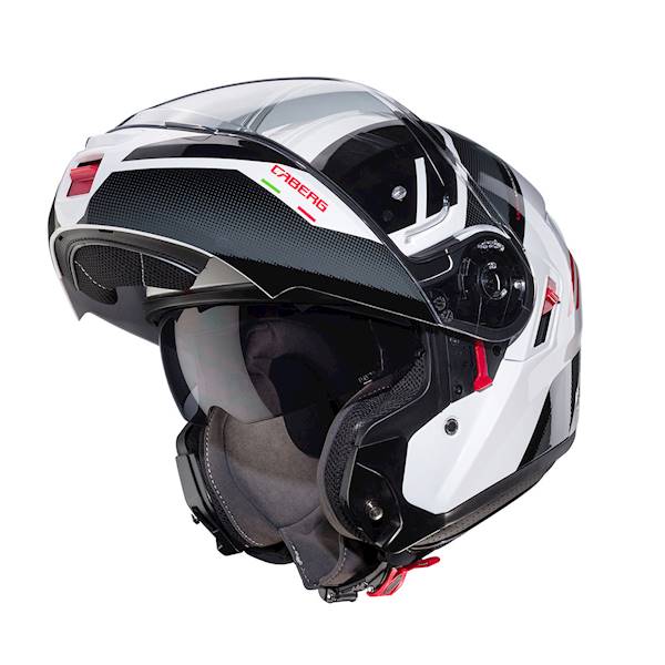 Kask Caberg Levo X Manta bia/szar/czarn/czerwo XS