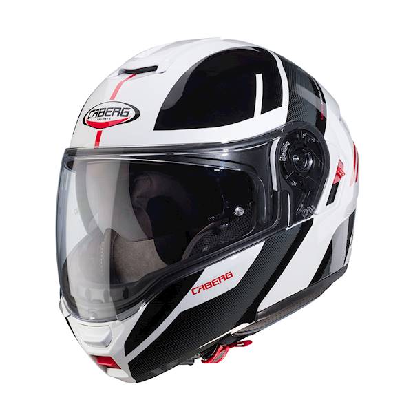 Kask Caberg Levo X Manta bia/szar/czarn/czerwo XS
