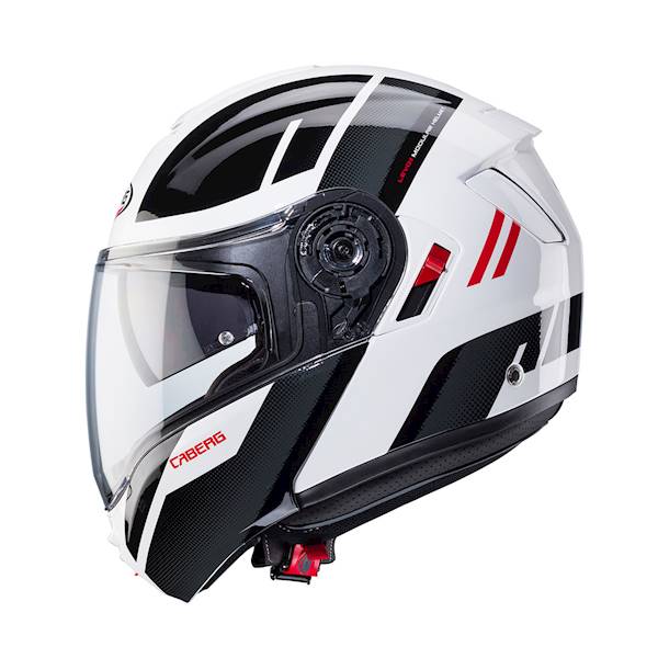 Kask Caberg Levo X Manta bia/szar/czarn/czerwo XS