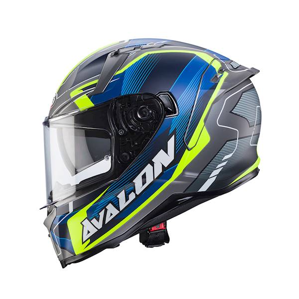 Kask Caberg Avalon X Optic szary mat/nieb/żółt M