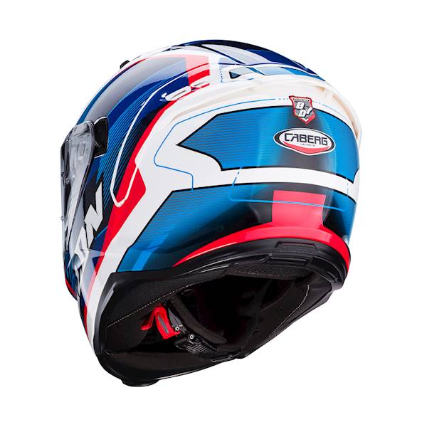 Kask Caberg Avalon X Optic biały/niebie/czerwo XS