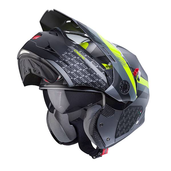 Kask Caberg Tourmax X Sarabe szary mat/czar/żół XL