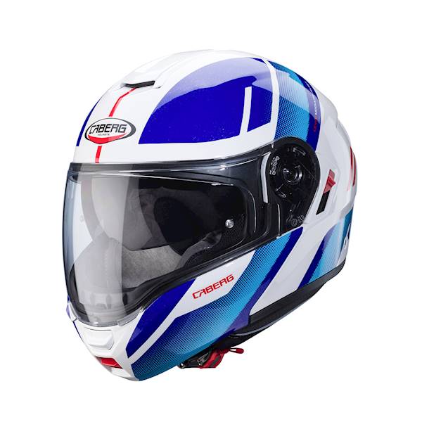 Kask Caberg Levo X Manta biał/niebiesk/czerwon XL