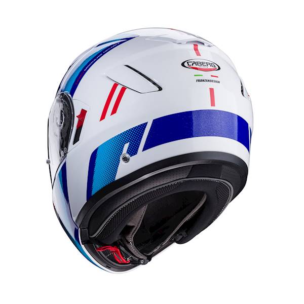 Kask Caberg Levo X Manta biał/niebiesk/czerwon XL