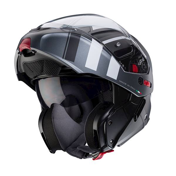 Kask Caberg Horus X Road czarny mat/szary/biały XS