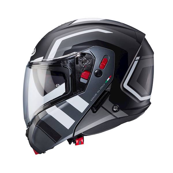 Kask Caberg Horus X Road czarny mat/szary/biały XS
