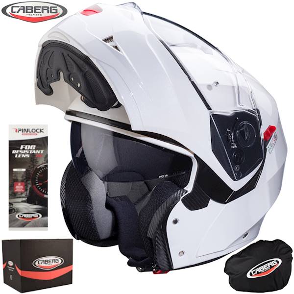 Kask Caberg Duke X Solid biały połysk L