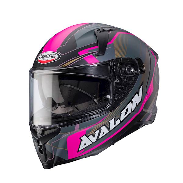 Kask Caberg Avalon X Optic czarny mat/szar/fuks XS