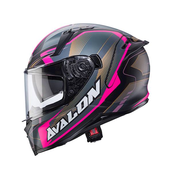 Kask Caberg Avalon X Optic czarny mat/szar/fuks XS