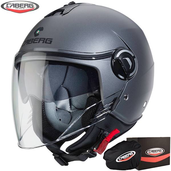 Kask Caberg Riviera V4 X Solid szar mat gunmet XL