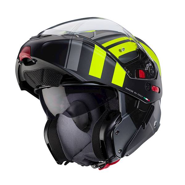 Kask Caberg Horus X Road szary mat/czarny/żółty XS