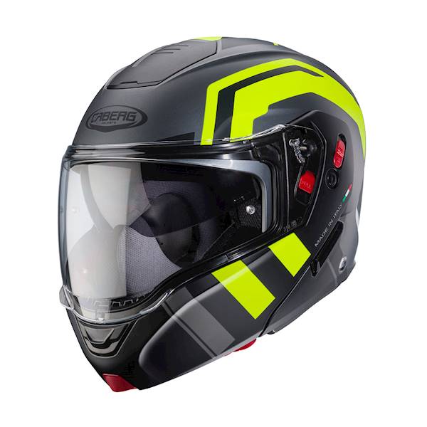 Kask Caberg Horus X Road szary mat/czarny/żółty L
