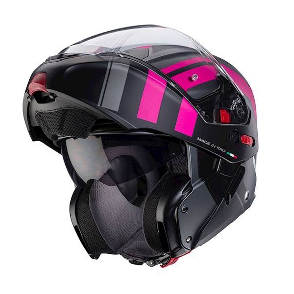 Kask Caberg Horus X Road szary mat/czarn/fuksja M