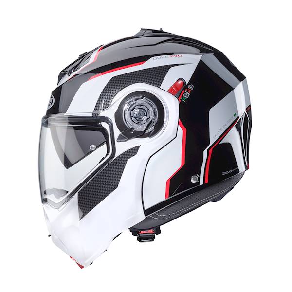 Kask Caberg Duke Evo Move czarny/biały/czerwony S
