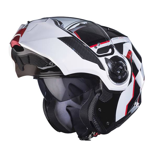 Kask Caberg Duke Evo Move czarny/biały/czerwony L