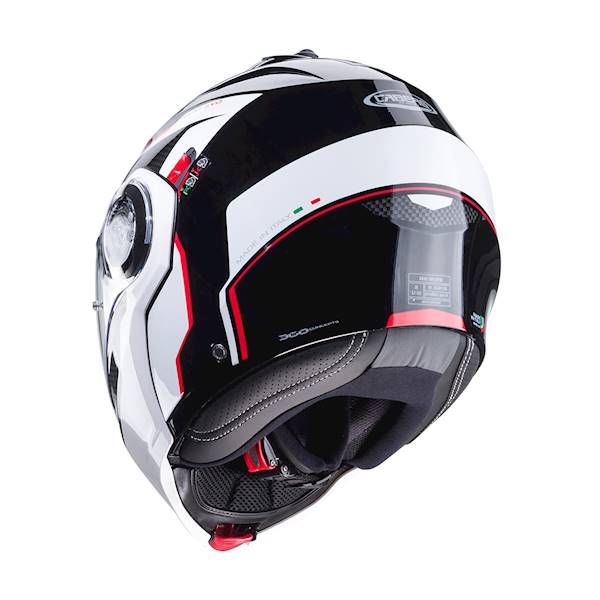 Kask Caberg Duke Evo Move czarny/biały/czerwony L
