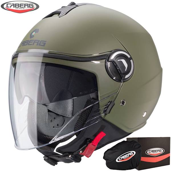 Kask Caberg Riviera V4 X Solid ziel mat milita XL