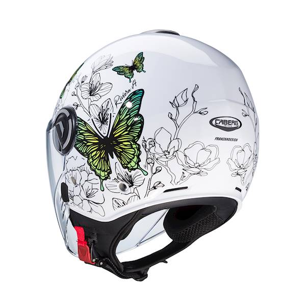 Kask Caberg Riviera V4 X Muse żó/zi motyl/kwiat XS