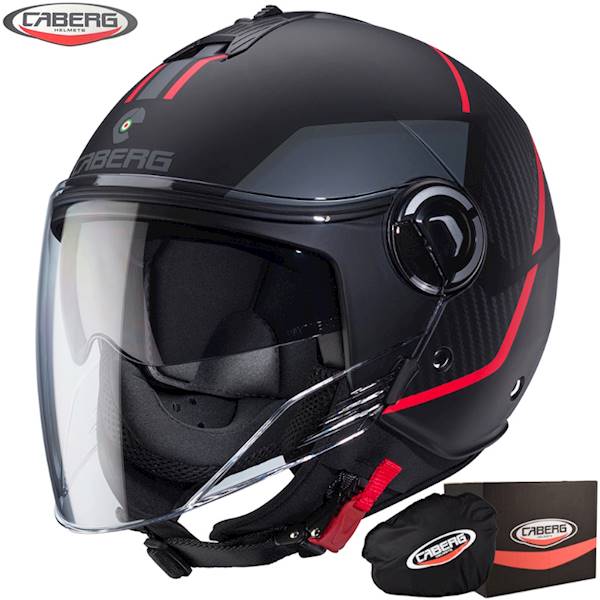 Kask Caberg Riviera V4 X Geo czar mat/czer/sza XS