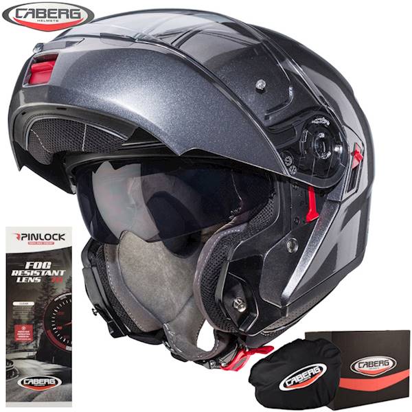 Kask Caberg Levo X Solid szary metalik XL