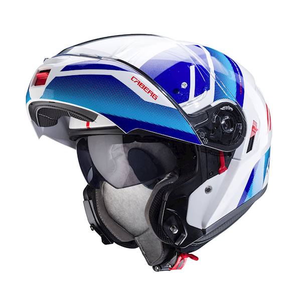 Kask Caberg Levo X Manta biał/niebiesk/czerwon M