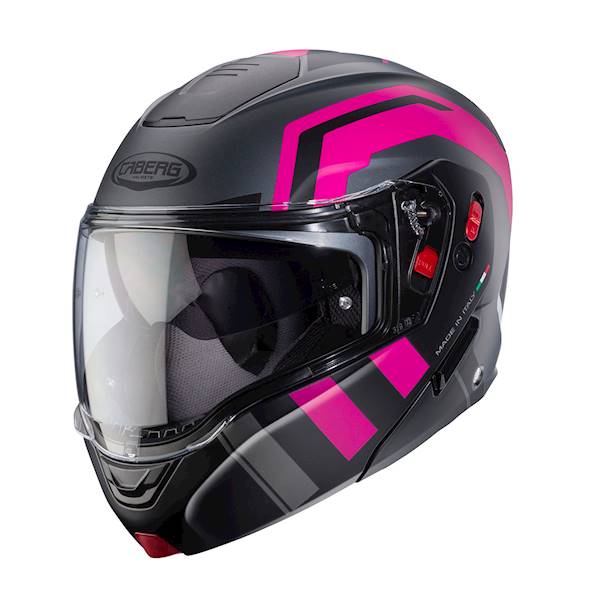 Kask Caberg Horus X Road szary mat/czarn/fuksja XS