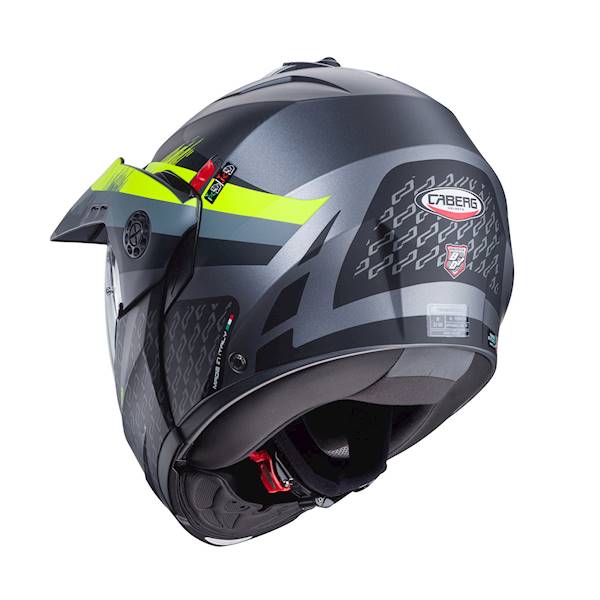 Kask Caberg Tourmax X Sarabe szary mat/czar/żół S