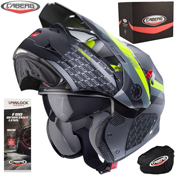 Kask Caberg Tourmax X Sarabe szary mat/czar/żół M