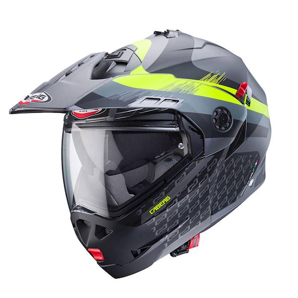 Kask Caberg Tourmax X Sarabe szary mat/czar/żół M