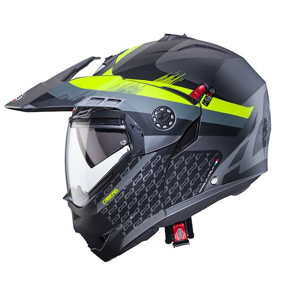 Kask Caberg Tourmax X Sarabe szary mat/czar/żół M