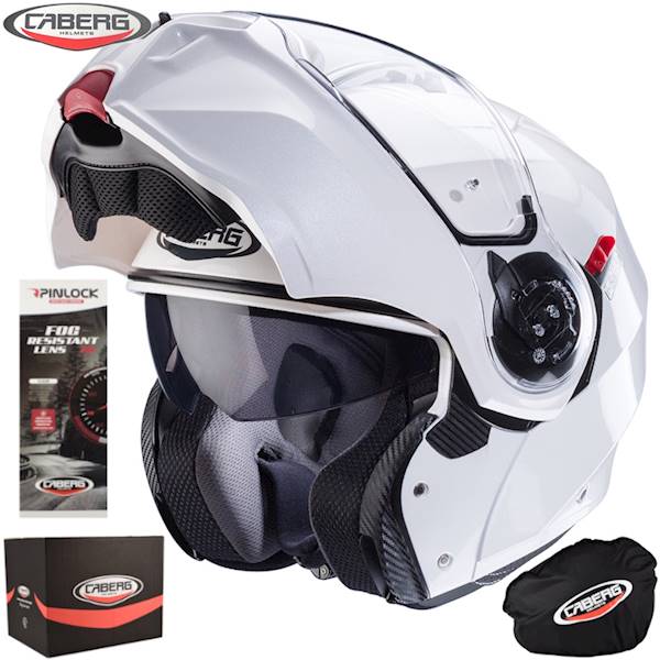 Kask Caberg Duke Evo Solid biały połysk XS