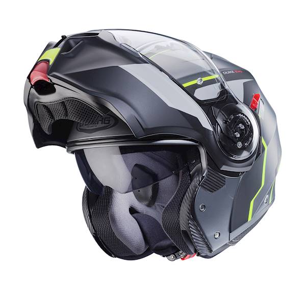 Kask Caberg Duke Evo Move szary mat/czarn/żółty XL