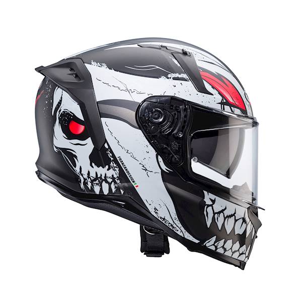 Kask Caberg Avalon X Punk szary mat/biał/czerw S