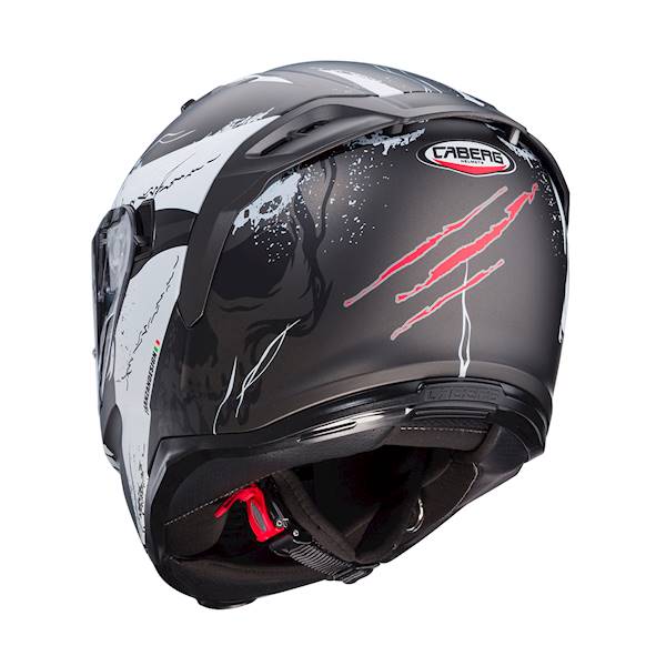 Kask Caberg Avalon X Punk szary mat/biał/czerw S