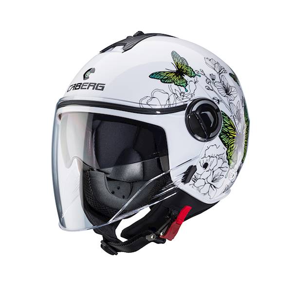 Kask Caberg Riviera V4 X Muse żó/zi motyl/kwiat M