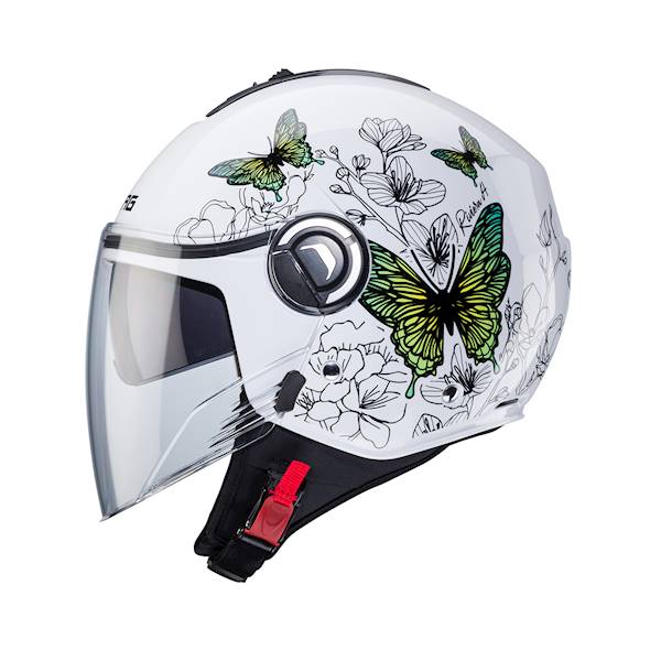 Kask Caberg Riviera V4 X Muse żó/zi motyl/kwiat M