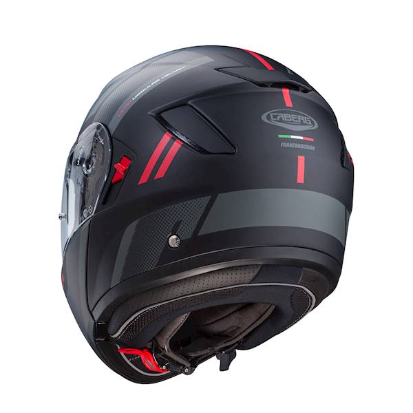 Kask Caberg Levo X Manta czarn mat/szar/czerwo XL