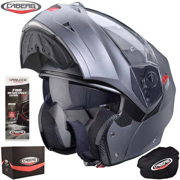 Kask Caberg Duke X Solid szary mat