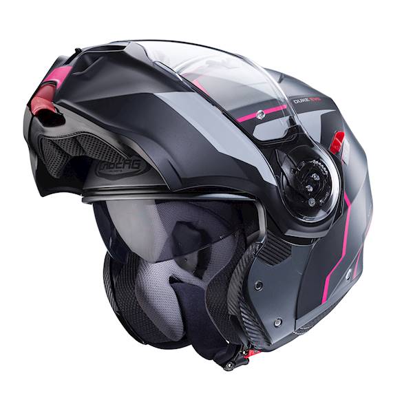 Kask Caberg Duke Evo Move szary mat/czar/fuksja XS