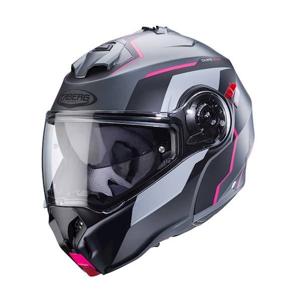 Kask Caberg Duke Evo Move szary mat/czar/fuksja XS