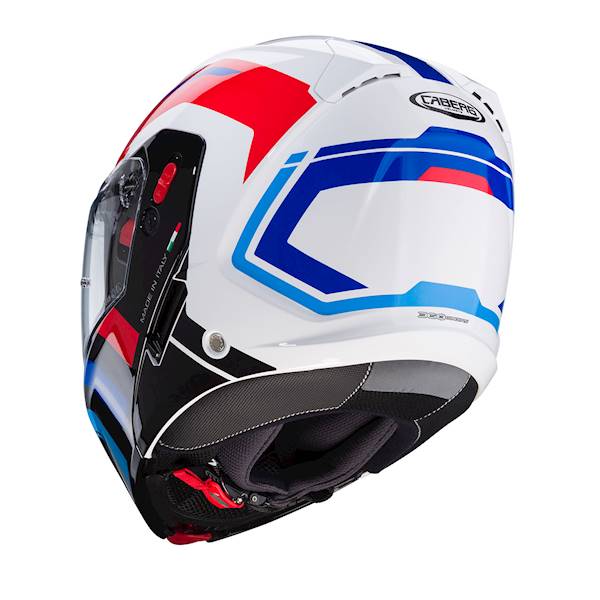 Kask Caberg Horus X Road biał/czar/czerw/niebie M