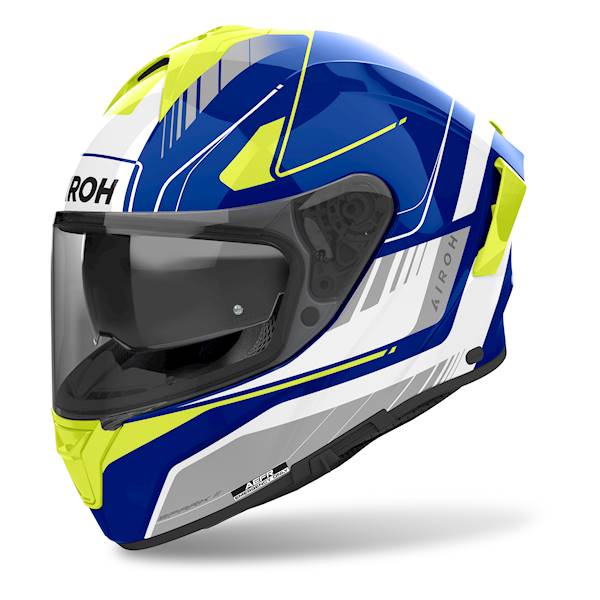 Kask Airoh Spark 2 Chrono Blue/Yellow Gloss XS